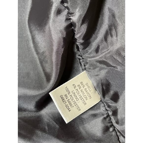 Christopher & Banks Women's Velvet Metallic Whimsygoth Office Jacket L Black - Picture 7 of 11